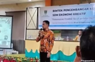 Pelaku Ekonomi Kreatif di Pesisir Selatan Mengikuti Bimtek Pengembangan SDM