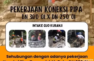 Perumda Air Minum Padang Lakukan Koneksi Pipa untuk Meningkatkan Suplai Air Pelanggan