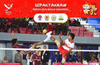 Tim Takraw Sumbar Raih Perunggu di PON XXI Aceh-Sumut