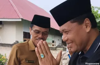 Tingkankan Suasana Hati, Bupati Safaruddin Bersilaturahmi dengan Mantan Bupati Irfendi Arbi, Senin 9 September 2024.