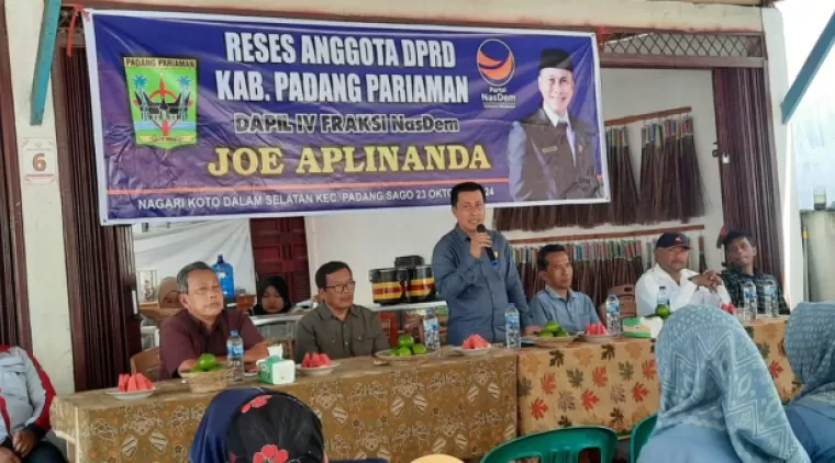 Anggota DPRD Sumbar Joe Aplinanda, Gelar Reses Pertama di Korong Randah untuk Serap Aspirasi Masyarakat