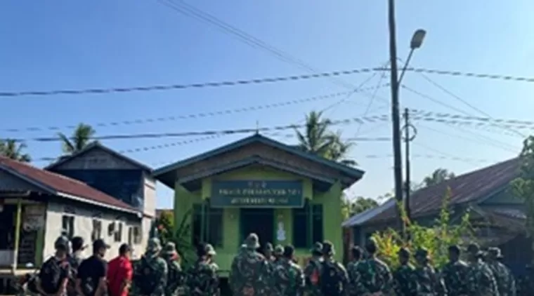 Apel Pagi Kegiatan Rutin Satgas TMMD 122