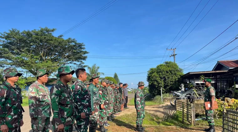 Apel Pagi Satgas TMMD 122 Sebelum Kesasaran Fisik