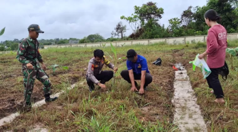 Bersinergi Mendukung kesiapan Ketahanan Pangan Dilokasi TMMD Kodim 0914/TNT