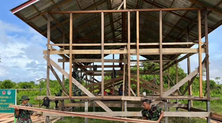 Hari ke 8, Sasaran Fisik RTLH Bapak Jimmy Capai 35 Persen