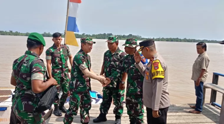 Ketua Tim Waaster Beserta Tim Tiba di pelabuhan Desa Sesayap