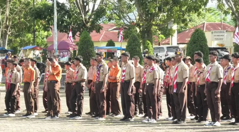 Kwarcab 0317 Pasaman Barat Gelar Apel Besar Hari Pramuka ke-63 dan Jambore Cabang V