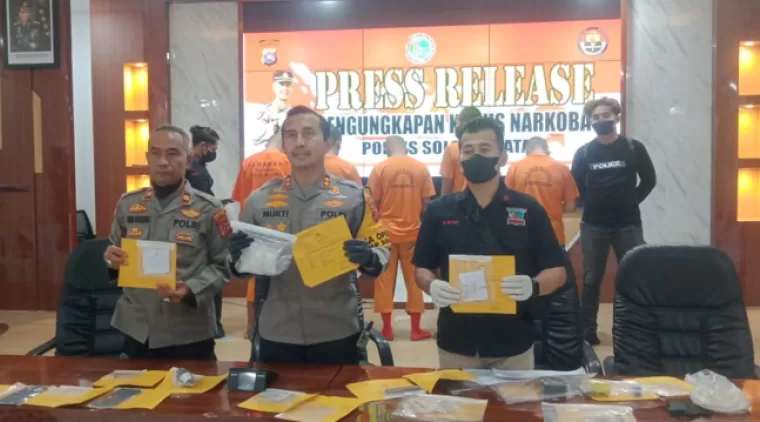 Lima Pengedar Narkoba Jenis Sabu Berhasil Ditangkap Jajaran Polres Solok Selatan