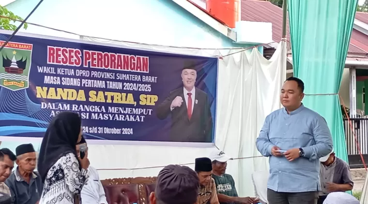 Nanda Satria Wakil Ketua DPRD Sumbar Siap Perjuangkan Aspirasi Warga Padang Sarai