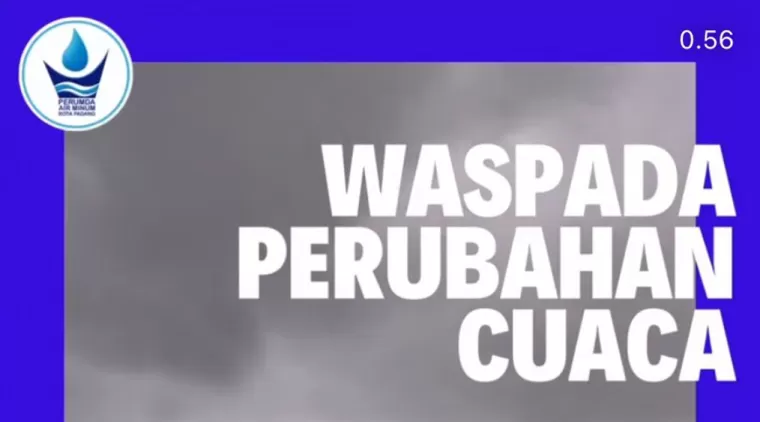 Perumda AM Padang Mengeluarkan Peringatan, Waspada Perubahan Cuaca!