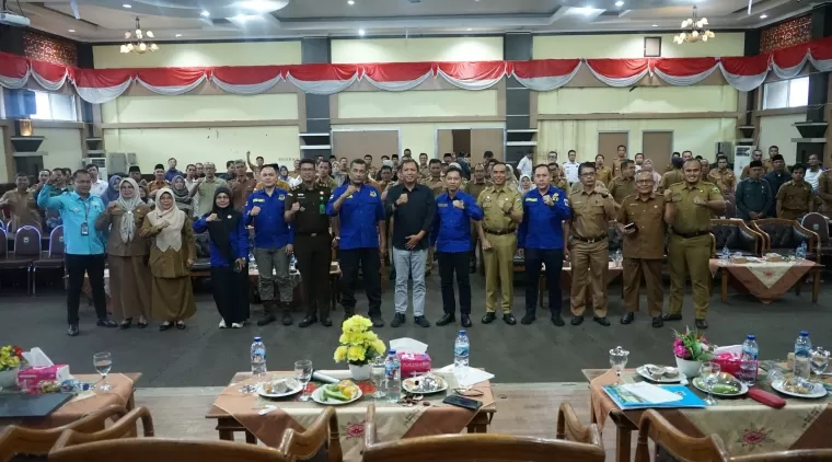 Pjs Bupati Solok Akbar Ali dan Pejabat lainnya, diacara Sosialisasi Kegiatan Jaksa Garda Desa/Nagari Tahun 2024