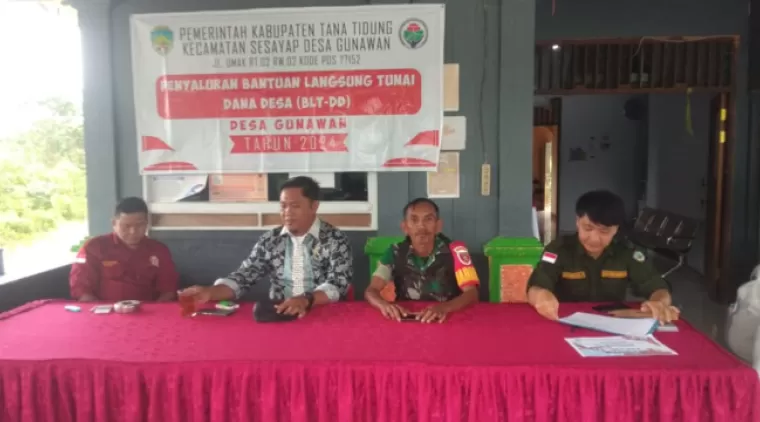 Satgas TMMD 122 Melaksanakan pendampingan Penyaluran BLT- DD