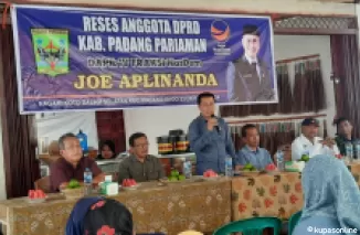 Anggota DPRD Sumbar Joe Aplinanda, Gelar Reses Pertama di Korong Randah untuk Serap Aspirasi Masyarakat