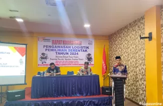 Bawaslu Pesisir Selatan Mengadakan Rapat Koordinasi Pengawasan Logistik Bersama Stakeholder dan Panwascam Se-Pessel