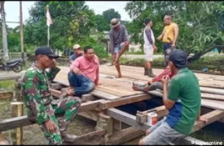 Gotong Royong dalam Aksi TMMD Ke-122 Bawa Perubahan di Desa Manjelutung