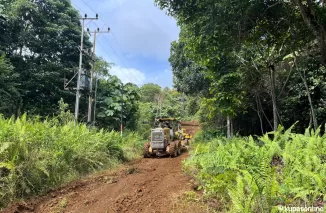 Grader Diturunkan Untuk Mendukung Pengerjaan Satgas TMMD Kodim 0914/TNT