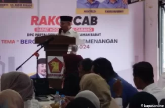 Ketua DPC Parati Gerindra H Erianto Hadiri Rakorcab di Kantor DPC Pasaman Barat