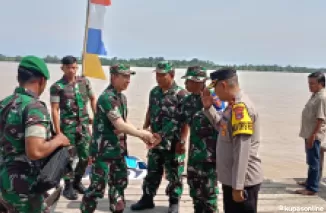 Ketua Tim Waaster Beserta Tim Tiba di pelabuhan Desa Sesayap