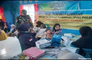 Kodim 0914/TNT Dukung Kesehatan Masyarakat Melalui Vaksinasi Polio di Desa Manjelutung