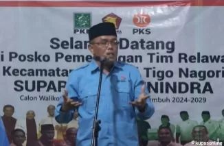 Calon walikota Payakumbuh Supardi viral di kecamatan Lamposi Tigo Nagori (Latina) beberapa hari lalu.