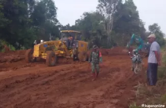 Pembukaan Badan Jalan DiSasaran Lokasi TMMD 122 Capai 45 Persen