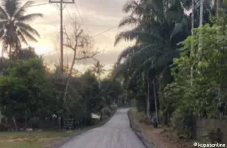 Pengaspalan Jalan Koto Baru Berok Kecamatan Pancung Soal Rampung Dikerjakan