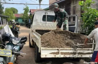 Percepatan Pembuatan MCK, Satgas Luncurkan Material di Titik Sasaran