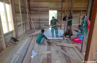 Rehab RTLH Program TMMD 122 Rumah Pak Jimmy Sudah Capai 79 Persen