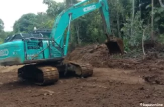 Sasaran Fisik Pembukaan Jalan TMMD 122 di Desa Sebidai Capai 88 Persen Pengerjaan