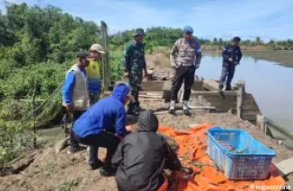 Satgas TMMD 122, Beserta Bhabinkamtibmas Melaksanakan Patroli di Wilayah Tana Tidung