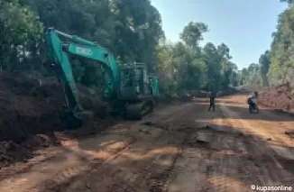 Satgas TMMD 122 Pembukaan Badan Jalan Capai 56 Persen