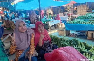 Erni Putri dan Ega warga Sarilamak kecamatan Harau, siap menangkan paslon Safaruddin-Darman Sahladi.