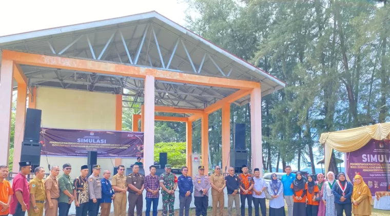 KPU Pesisir Selatan Gelar Simulasi Pemungutan dan Penghitungan Suara Pemilihan Serentak 2024