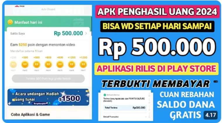 Rahasia Menghasilkan Rp500.000 dari Aplikasi Readward Hanya dengan Bermodalkan Handphone!