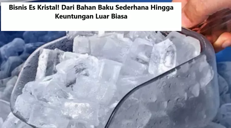 Bisnis Es Kristal! Dari Bahan Baku Sederhana Hingga Keuntungan Luar Biasa