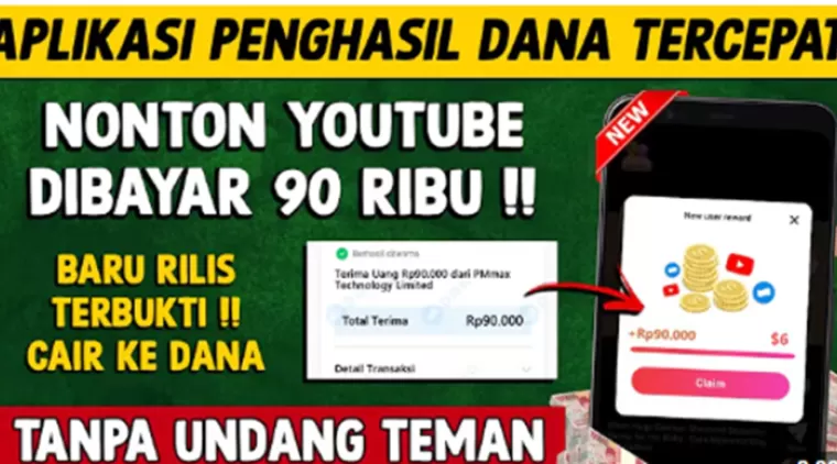 Cukup Tonton YouTube Shorts, Dapatkan Rp550.000! Ini Dia Aplikasi Penghasil Saldo DANA Terbaru