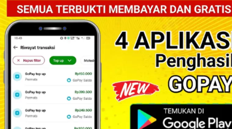 Download Sekarang! 4 Aplikasi Legit Penghasil Saldo GoPay dan DANA Tercepat!