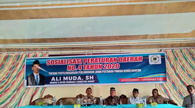 DPRD Sumatera Barat Sosialisasikan Perda Perlindungan Lahan Pertanian Pangan Berkelanjutan di Pasaman