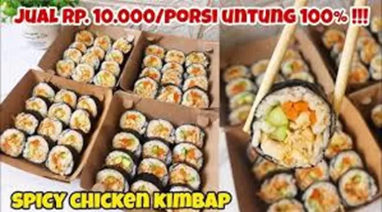 Ide Jualan Kekinian! Spicy Chicken Kimbab, Camilan Pedas yang Laris Manis!