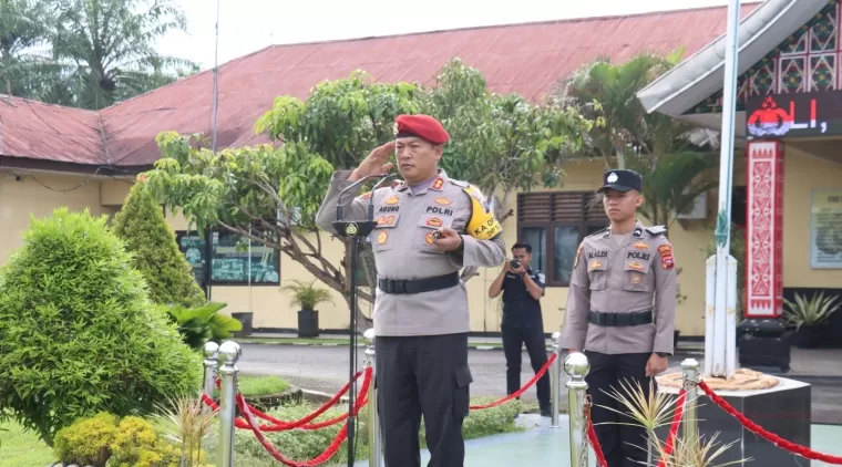 Kapolres Pasaman Barat Pimpin Apel Hari Jadi Fungsi Reserse Ke-77 Tahun 2024 Dengan Khidmat