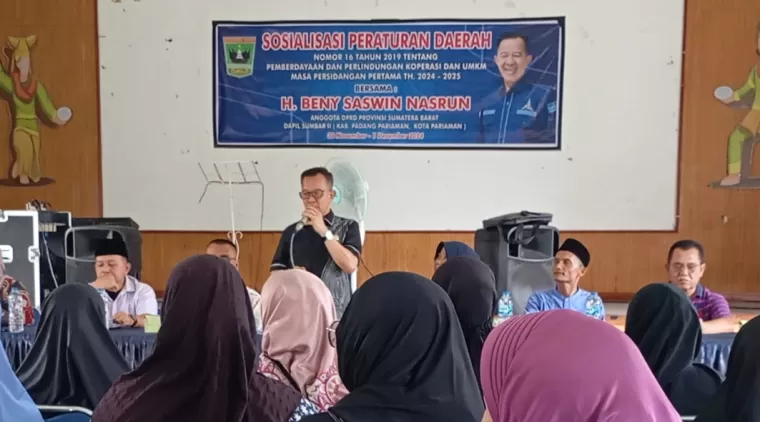 Komitmen Benny Saswin Nasrun dalam Pemberdayaan UMKM di Sumbar, Sosialisasi Perda Jadi Langkah Awal