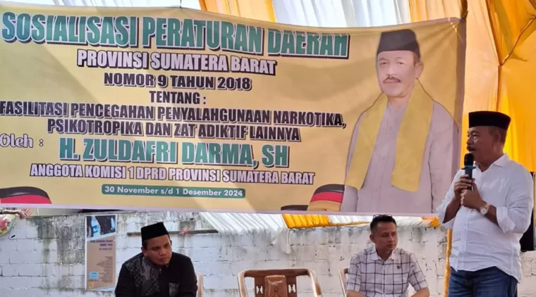 Komitmen Tegas DPRD Sumbar Perangi Narkoba Melalui Sosialisasi Perda di Tanah Datar