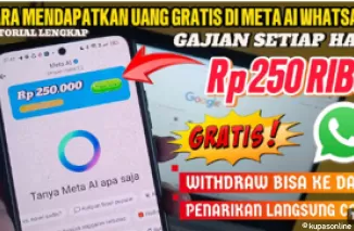 Cara Mudah Mendapatkan Uang Gratis dari Meta AI WhatsApp Terbaru!