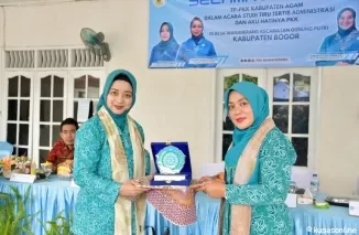 TP PKK Kabupaten Agam, kunjungi Desa Wanaherang, Kecamatan Gunung Putri, Kabupaten Bogor untuk studi tiru tertib administrasi