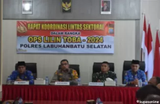 Polres Labusel Gelar Rakor Lintas Sektoral OPS Lilin 2024