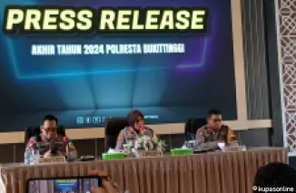 Press release Polresta Bukittinggi akhir tahun 2024