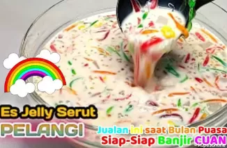 Resep Es Jelly Serut Pelangi, Minuman Unik yang Bisa Jadi Usaha Menguntungkan!