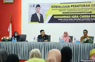 Wakil Ketua DPRD Sumbar Sosialisasi Perda Nomor 9 Tahun 2018 di Kecamatan Pauh