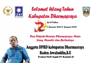 Anggota DPRD kabupaten Dharmasraya Raden Awaluddin,S.E