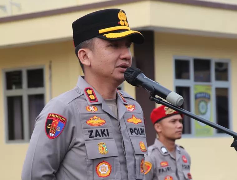 Apel Pagi jam Pimpinan di Polres Lebak Langsung di Pimpin oleh Kapolres Lebak  Polda Banten